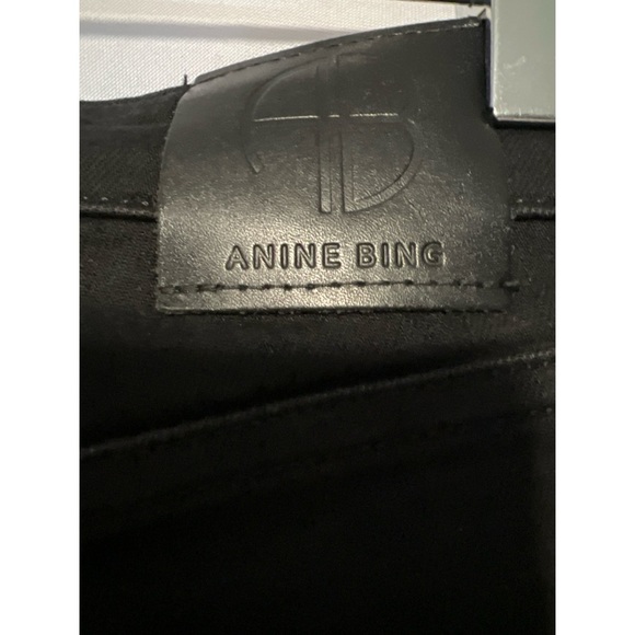 Anine Bing Black Skinny Jeans Sleek Modern Design - Picture 3 of 5